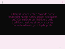 Tablet Screenshot of karysdancecenter.be